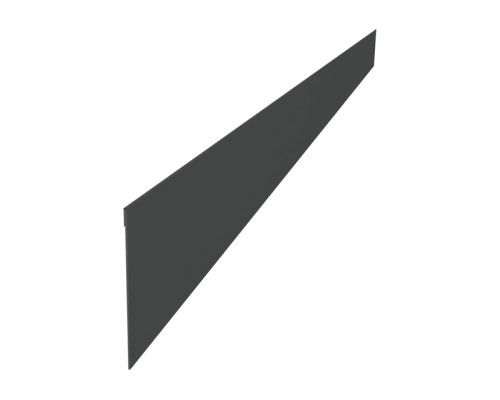 Ламель забора жалюзи Палермо Гранд Лайн 0,45 Драп ТХ RAL 7016 антрацитово-серый