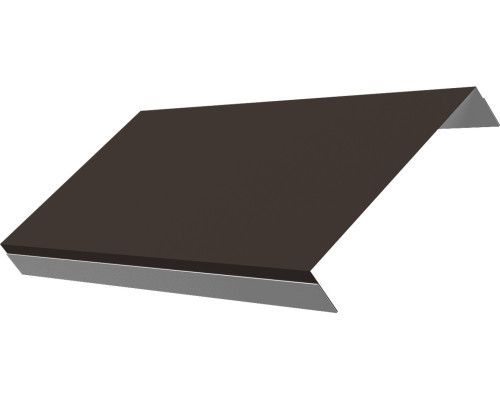 Ламель обратная 150 забора жалюзи Техас Гранд Лайн 0,5 Драп ТХ RR 32 темно-коричневый