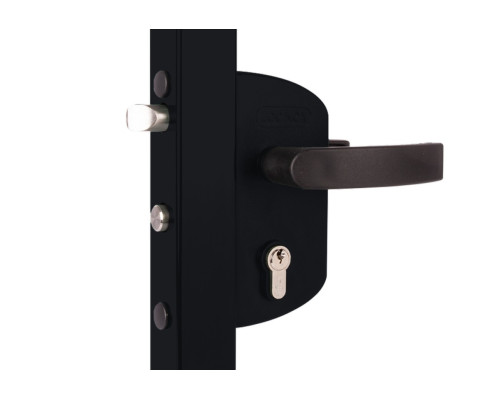 Locinox Замок LAKZ 4040 P1L корпус полиамидный, с ручками из полиамида, черный RAL 9005 в Подольске