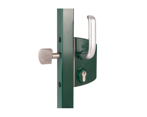 Locinox Замок LSKZ 6060 U2L для откатных ворот корпус металл, с ручками из алюминия зеленый RAL 6005 в Подольске